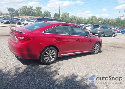 2017 Hyundai Sonata Sport из США, поврежденный, VIN 5NPE34AF6HH442254